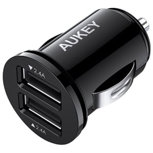 

Aukey Dual USB Port Car Charger Black