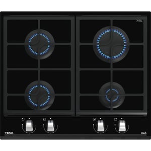 TEKA 60 cm Gas‑on‑Glass Hob with ExactFlame - GZC 64300 BK