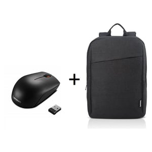 

Lenovo 300 Wireless Mouse + Lenovo B210 Backpack 15.6" Black