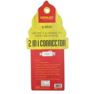 

Sonilex 2-in-1 OTG Type C to Micro USB Adapter