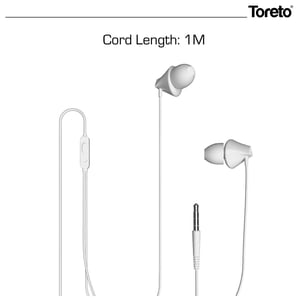 

Toreto TOR-269 Earphone With Mic Delight White