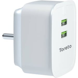 

Toreto IOS Dual USB Home Charger 1m White