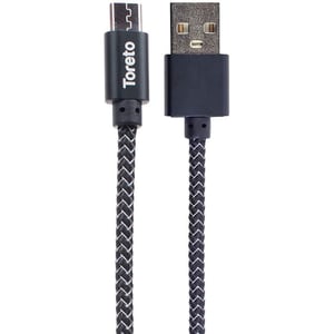 Toreto Pill-1 V8 Charging Cable 1m Black