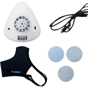 

PUREATH White Inner and Gray Outer Mask Set with Special filter