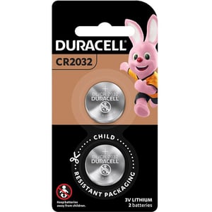 Duracell Lithium CR2032 Battery Silver (Pack of 4pcs)