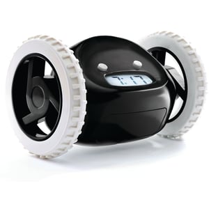 

Clocky alarm clock on wheels - Black