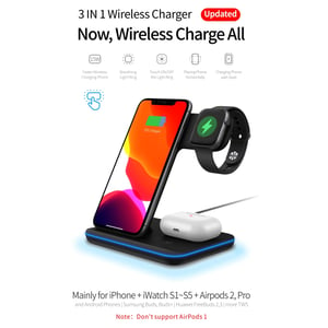 

Maxguard MGVC05 Veloce-Series 3 In 1 Wireless Charger Black