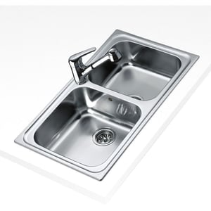 

TEKA CLASSIC 2B 86 Inset Stainless Steel Kitchen Sink with two bowls