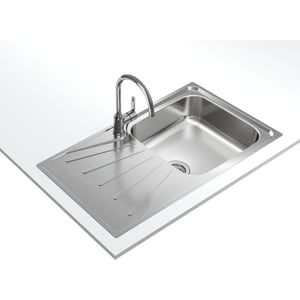 TEKA Reversible Matte Single‑Bowl Sink with Drainer - Starbright 50 E‑Xn 1B