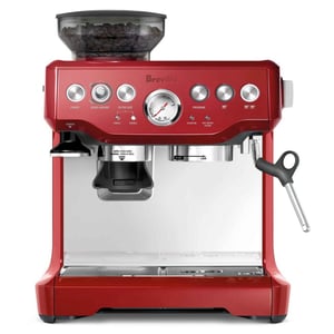 BREVILLE Barista Espresso Machine BES870CRN Red/Silver