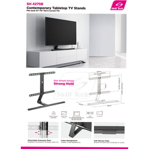 Skilltech Contemporary Tabletop Tv Stand ST-SH 4275B
