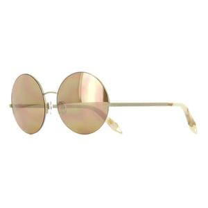 Victoria Beckham Unisex Round Shape Gold Metal Frame Sunglasses