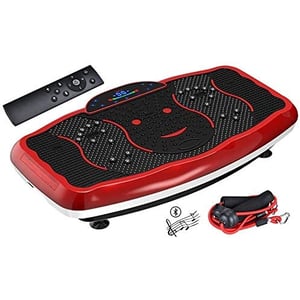 Vibration Plate Exercise Machine - Motion Vibration Platform | Whole Body Viberation Machine for Home, Weight Loss,With LED Display, Remote Control, Bluetooth Speaker