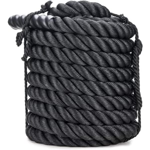Max Strength Proffessional Battle Rope 15Mtr. x Dia 50MM Heavy Duty Fitness Ropes Strength Core Training for Strength and Conditioning Workouts Ropes Black