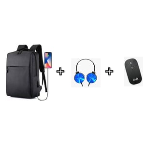 

S&S 4360 Laptop Backpack 15.6inch + Wireless Mouse + Headset