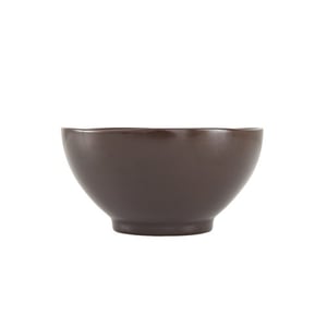 Fortessa Vitraluxe Dinnerware Heirloom Matte Finish Rice Bowl 5.75-Inch, Charcoal, Set Of 4