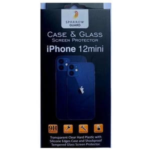 

Sparrow Guard Back Case and Screen Protector Clear iPhone 12 Mini