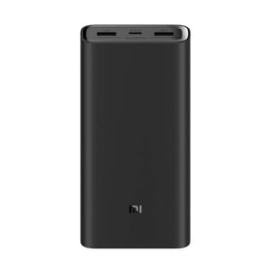 Xiaomi Mi 20000 mAh Powerbank 3 Pro Type C [PD 45W, Ultra High Capacity Portable Charger, Dual USB Ports] - for Smartphones, Laptop [MacBook, Mi Notebook, Nintendo Switch, Dell, ThinkPad] - Black