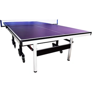 

Skyland Unisex Adult Professional Folding Movable Indoor Table Tennis -EM-8007 Blue, L 274 x W 152.5 x H 76 cm