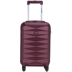

STARGOLD SG-T80 Single Hardside Spinner ABS Trolley Luggage With Number Lock, Burgundy - 20 Inches