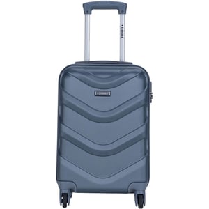 

STARGOLD SG-T80 Single Hardside Spinner ABS Trolley Luggage With Number Lock, Grey - 20 Inches