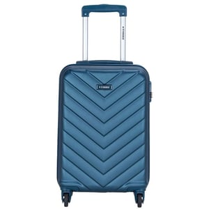 

STARGOLD SG-T80 Single Hardside Spinner ABS Trolley Luggage With Number Lock, Navy Blue - 20 Inches