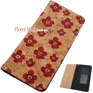 

Copi Cork Leather Mobile Phone Case Floret Red