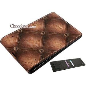 

Copi Cork Leather 1/2 Long Slim Card Wallet Chocolate