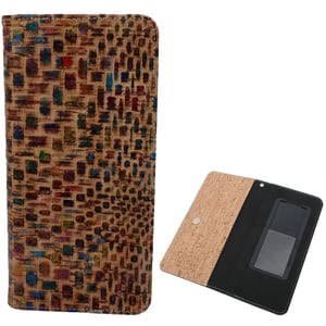 

Copi Cork Leather Mobile Phone Case Dark Color Black