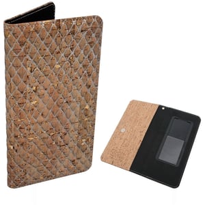 

Copi Cork Leather Mobile Phone Case Tan Gold