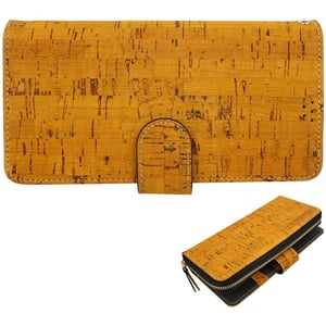 

Copi Cork Leather Mobile Phone Wallet Case Mustard