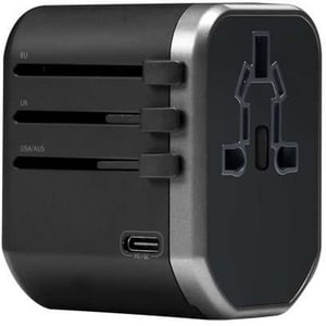 

Heatz ZA55 Universal Travel adaptor+typeC BlackGrey
