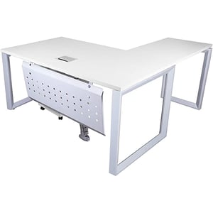 

Mahmayi Vorm 136-14L White Modern Workstation Material-Melamine on MDF