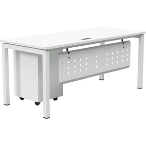 

Mahmayi Figura Modern Workstation Material-Melamine on MDF (180cms, white)