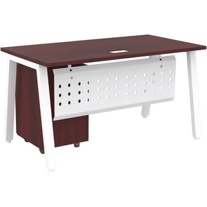 

Mahmayi Bentuk 139-14 Apple Cherry Modern Workstation Material-Melamine on MDF