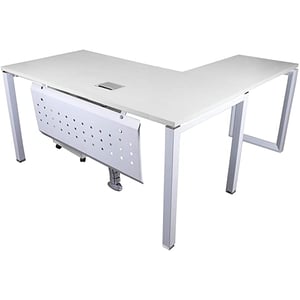 

Mahmayi Figura 72-16L White Modern Workstation Material-Melamine on MDF