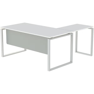 

Mahmayi Carre 5114L Modern Workstation Wdrawer (140cm, White)