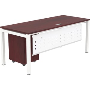 

Mahmayi Figura Modern Workstation Material-Melamine on MDF (180cms, Apple Cherry)