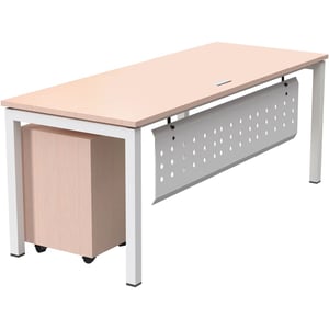 

Mahmayi Figura Modern Workstation Material-Melamine on MDF (180cms, Oak)