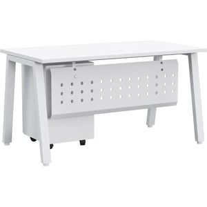 

Mahmayi Bentuk 139-14 White Modern Workstation Material-Melamine on MDF