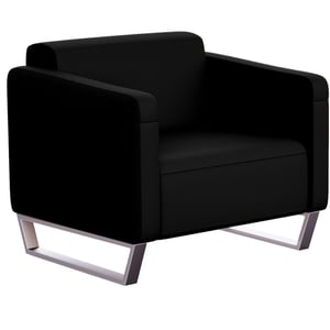 

Mahmayi Casual Single Seater Leather Sofa Black