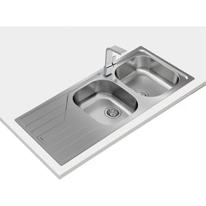 

TEKA UNIVERSE 80 T-XP 2B 1D Inset reversible stainless steel Kitchen Sink in 80 cm