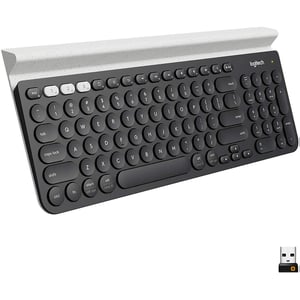 Logitech K780 Multi-Device Wireless Keyboard For Computer, Phone and Tablet FLOW Cross-Computer Control Compatible
