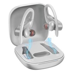 

Promate Bluetooth Mono Earpiece with Rotatable Earbud, Built-in-Mic, Multi-Point Pairing, Motive White