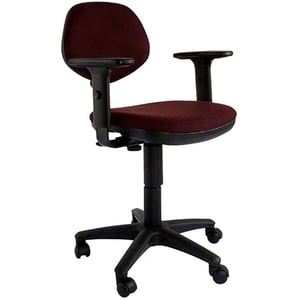 

Mahmayi Sandra 1210A Task Chair Functional Office Chair With Double Rolling Castors and Pp Back and Seat Frame Adjustable Seat Height and Arms