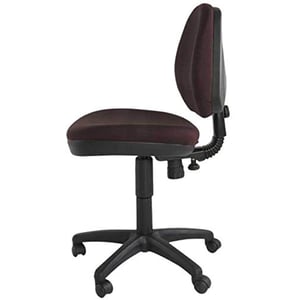 

Mahmayi Sephora 3059 Task Chair Double Wheel Rolling Castors Armless Office Chair Adjustable Seat Height With Nylon Base Peat