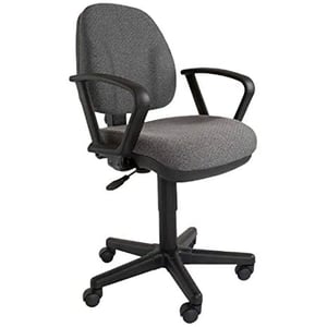 

Mahmayi Debra 1380A Task Chair - Office Chair With Nylon Base and Double Wheel Rolling Castors - Having Pp Back and Adjustable Seat Height- (Grey)