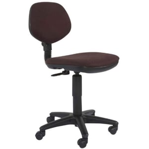 

Mahmayi Sandra 1210 Low - Back Office Chair, Task Chair - Double Wheel Rolling Castors, Adjustable Seat Height (Peat)