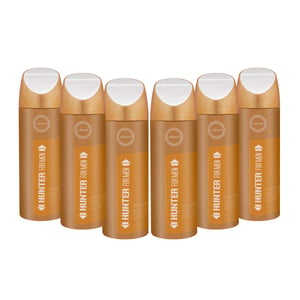 Hunter For Men, Perfume Body Spray, Deodorant For Him, 200ml (PACK OF 6)By ARMAF, From The House of Sterling