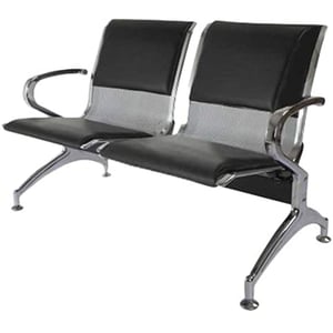 

Mahmayi Cosmos Jx 2 Seater Metal Bench With Cushion - Contemporary and Spacious Two Seater Chair With Cushioned Seats (Grey)